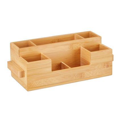 Cutlery stand in bamboo with napkin holder