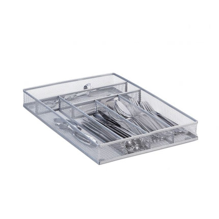 Cutlery tray in metal mesh L