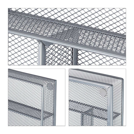 Cutlery tray in metal mesh L