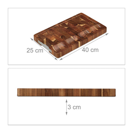 Cutting board solid acacia
