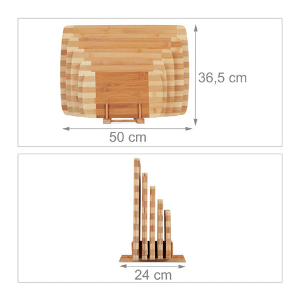Cutting boards with stand