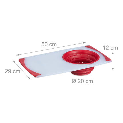 Cutting board with sight