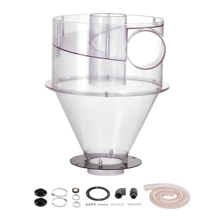 Cyclone Dust Separator, 4-Inch Retrofit, ABS, 2-Inch Adapter