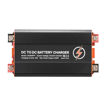 DC To DC Charger With MPPT, 40A 520W, Dual Input