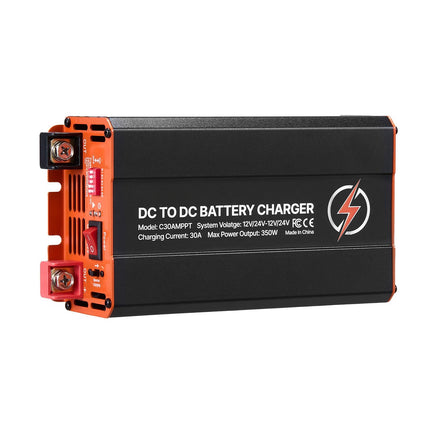 DC to DC Charger With MPPT, 30A 350W, Solar Alternator Input