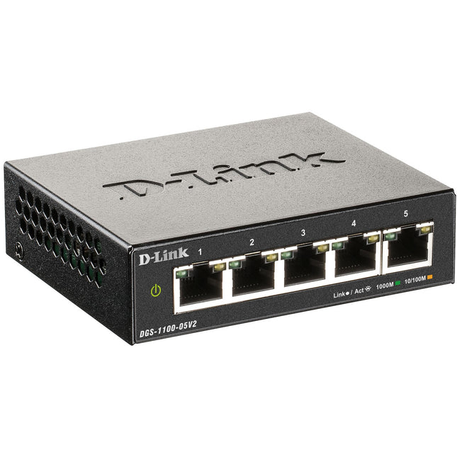 DGS-1100-05V2 5-port Smart Administerable Gigabit switch