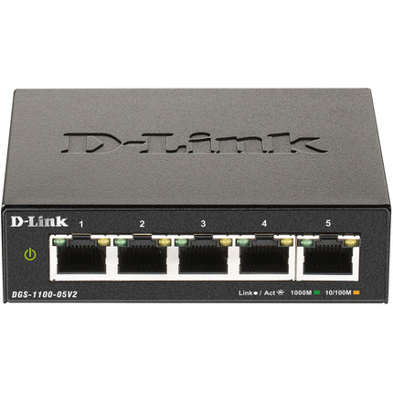 DGS-1100-05V2 5-port Smart Administerable Gigabit switch