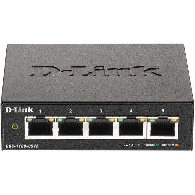 DGS-1100-05V2 5-port Smart Administerable Gigabit switch