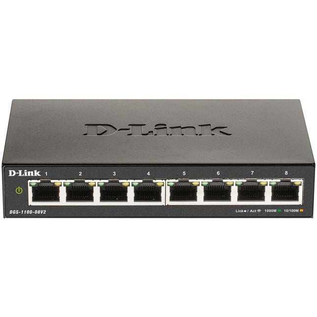 DGS-1100-08V2 8-port Smart Administerable Gigabit switch