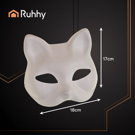 DIY Cat Masks, 10 Pcs Set for Painting & Crafts