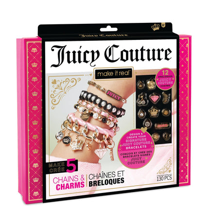 DIY Jewelry Set with Chains and Charms for Creative Projects