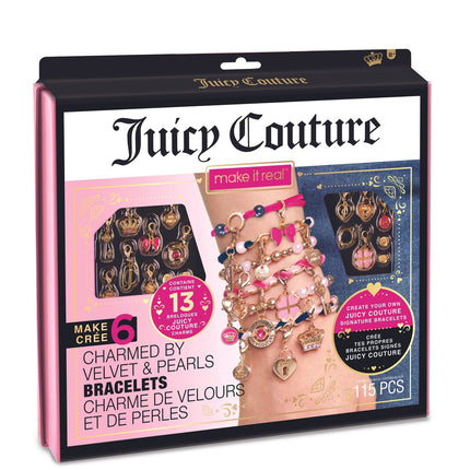 DIY Jewelry Set with Velvet and Pearl Charms