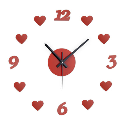 DIY wall clock "Hearts