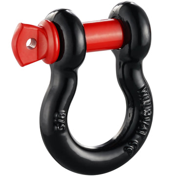 D-Ring Tow Shackles, 4-Pack, 3/4-Inch Pin, 13 Ton