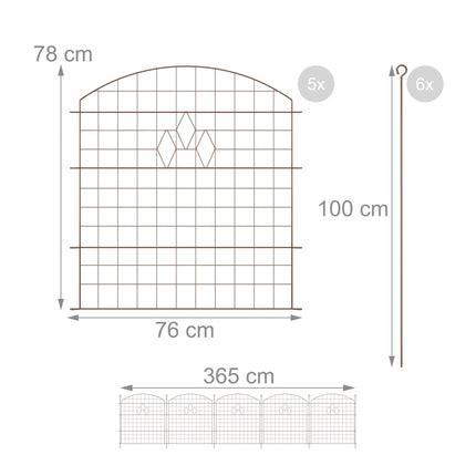 Dam fence with 5 fences