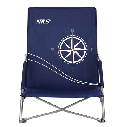 Dark Blue Beach Chair – Foldable, Lightweight