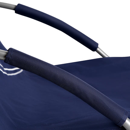 Dark Blue Beach Chair – Foldable, Lightweight