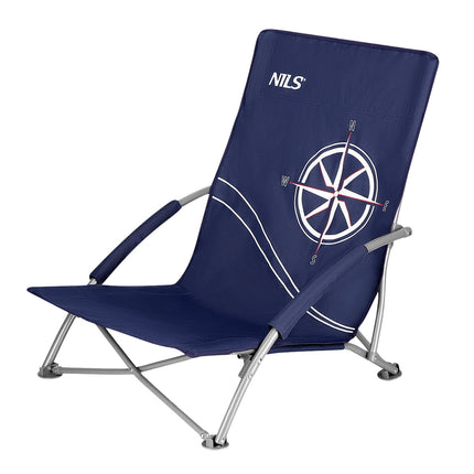 Dark Blue Beach Chair – Foldable, Lightweight