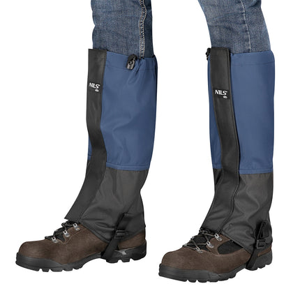 Dark Blue Hiking Gaiters, Waterproof, Adjustable