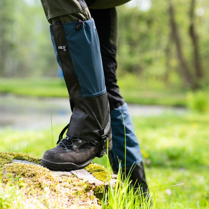 Dark Blue Hiking Gaiters, Waterproof, Adjustable