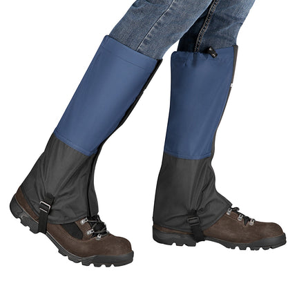 Dark Blue Hiking Gaiters, Waterproof, Adjustable