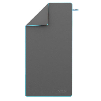 Dark Gray Microfibre Towel, 200x90 cm