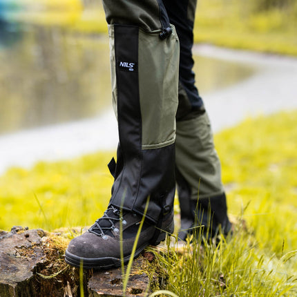 Dark Green Hiking Gaiters, Waterproof, Adjustable