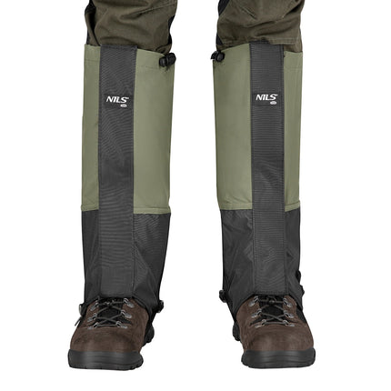 Dark Green Hiking Gaiters, Waterproof, Adjustable