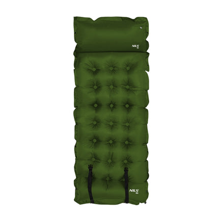 Dark Green Self-Inflating Camping Mat, Compact
