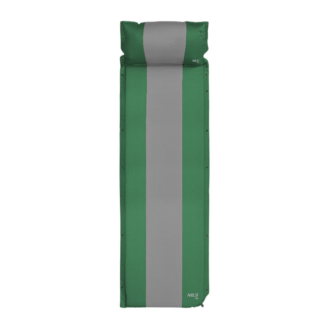 Dark Green Self-Inflating Camping Mat, Compact