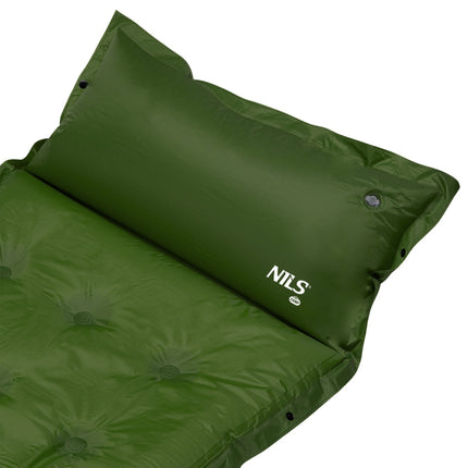 Dark Green Self-Inflating Camping Mat, Compact