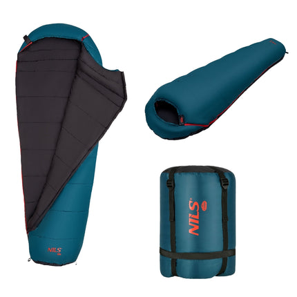 Dark Green Sleeping Bag, Lightweight, Compact