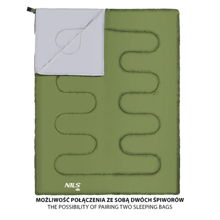 Dark Green Sleeping Bag, Lightweight, Compact