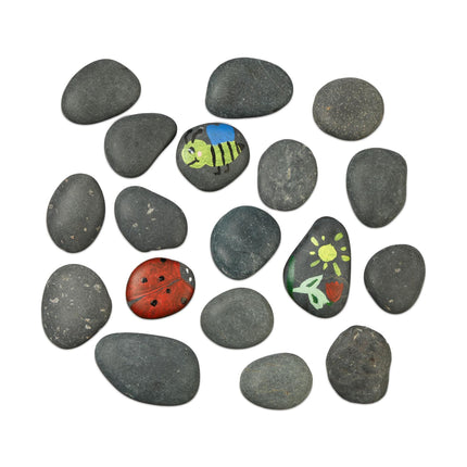 Dark Grey Paintable Stones, 3 kg – Creative Crafting