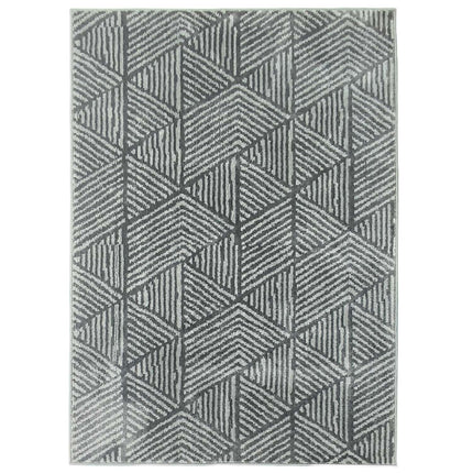 Dark Grey Washable Living Room Rug, 150 x 80 cm