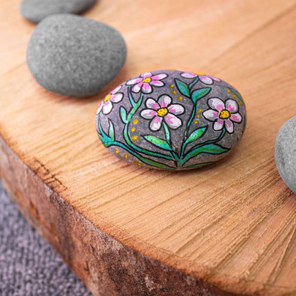 Dark gray stones for painting