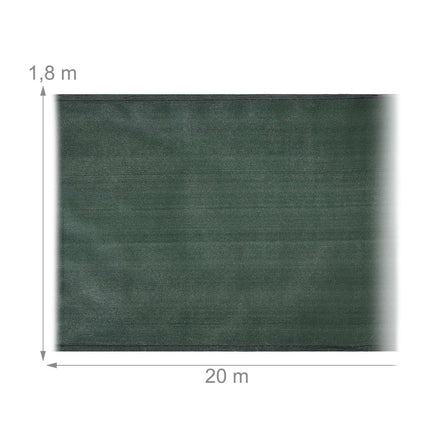 Dark green garden screen 1.8 m high