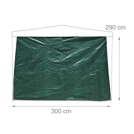 Dark green pavilion side panels - set of 3