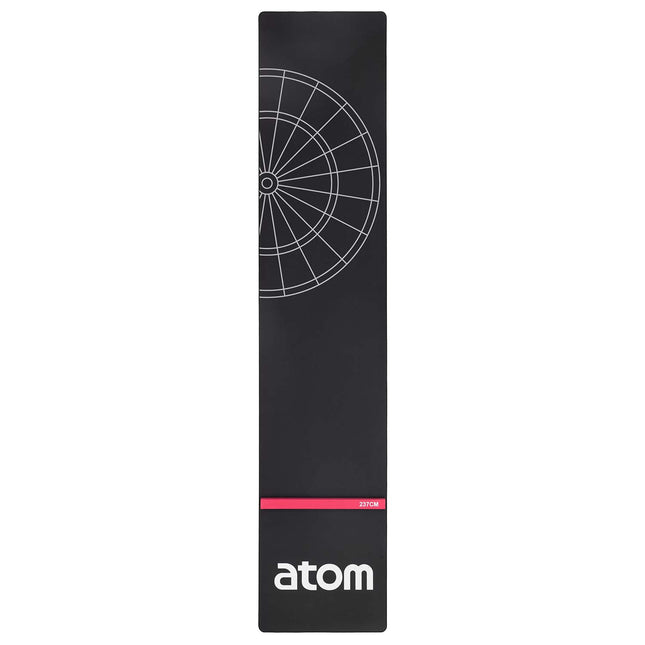 Dart Mat – Black TPR, 300x62 cm, Integrated Throw Line