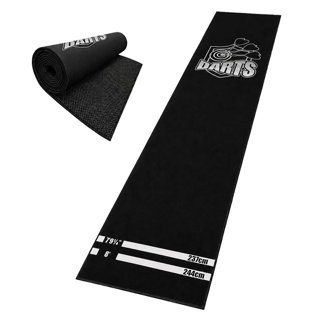 Dart Mat with Oche Line, 60x260 cm, Non-Slip