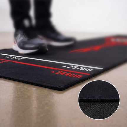 Dart Mat with Oche Line, 60x260 cm, Non-Slip