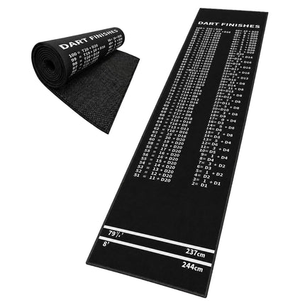 Dart Mat with Oche Line, 60x260 cm, Non-Slip