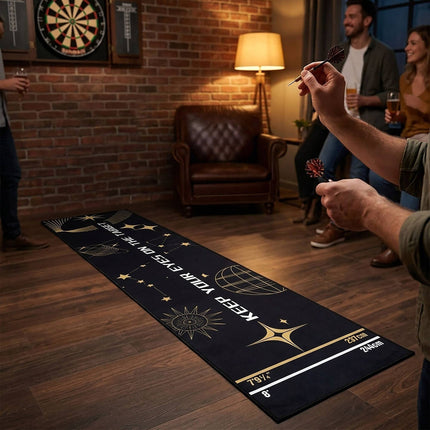 Dart Mat with Oche Line, 60x260 cm, Non-Slip
