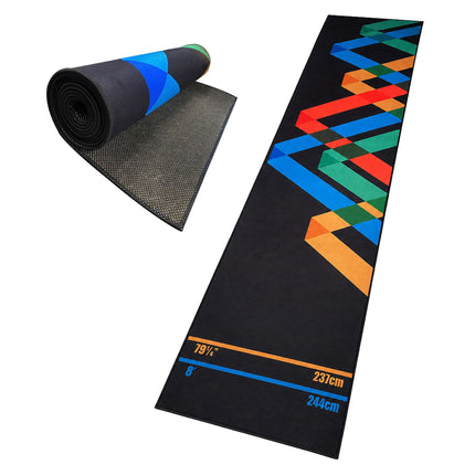 Dart Mat with Official Oche Line, 60x260 cm, Non-Slip