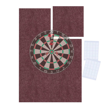 Dartboard Surround, 6-Piece Felt Protection Mat