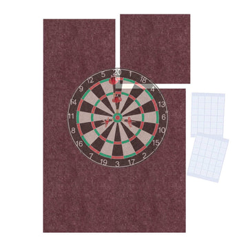 Dartboard Surround, 6-Piece Felt Protection Mat