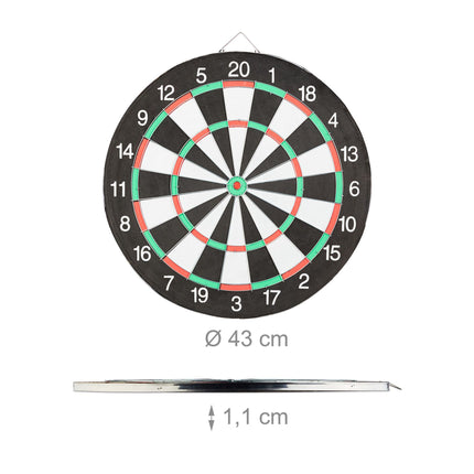Dartboard X1 with arrows