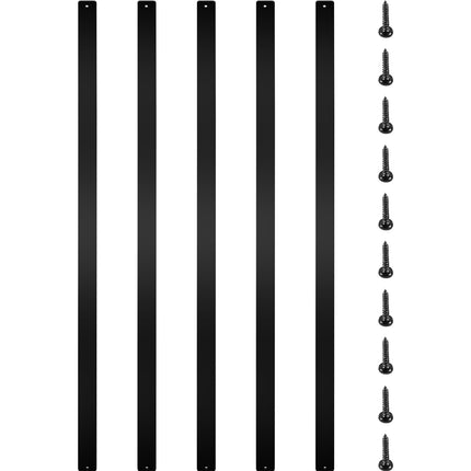 Deck Balusters, 16-Pack Aluminum 29.5 x 1 in, Black