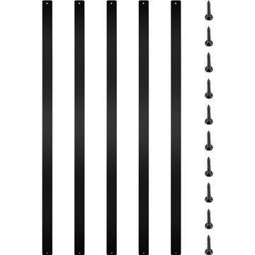 Deck Balusters, 16-Pack Aluminum 29.5 x 1 in, Black