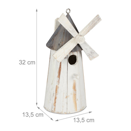 Deco birdhouse windmill